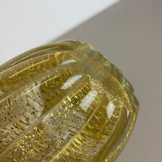 Image 1 of Vase aus Muranoglas Cordonato d'oro von Barovier und Toso, Italien 1970er Jahre