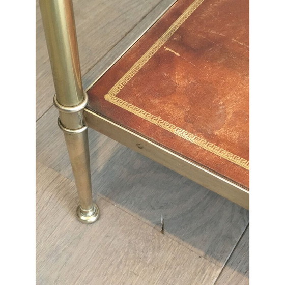 Image 1 of Paar Vintage-Sofas aus Mahagoni, Messing und Marmor