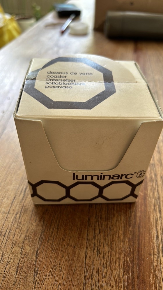 Image 1 of 6x Luminarc Schwarz Untersetzer