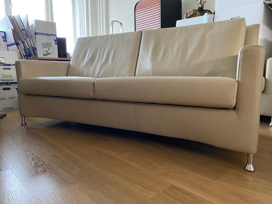 Image 1 of Leolux-Ledersofa für drei Personen