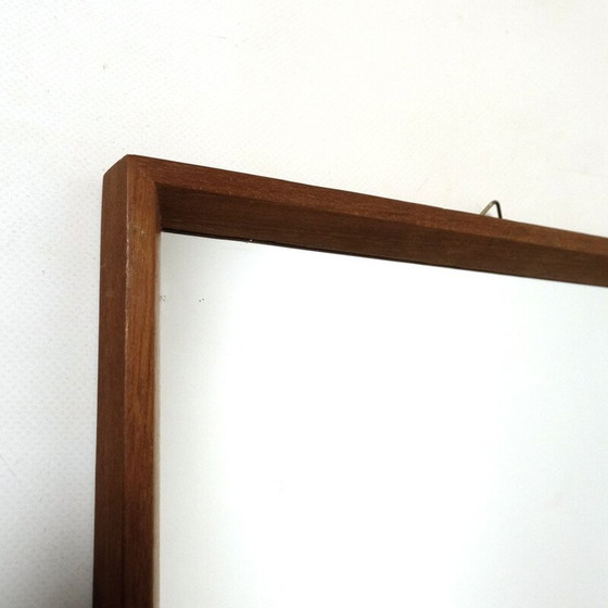 Image 1 of Skandinavischer Vintage-Spiegel aus Holz, 1960