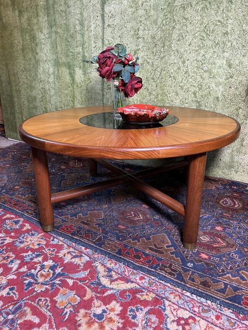 Mid century retro vintage teak runder couchtisch von GPlan 1960