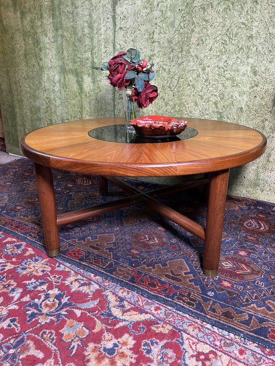 Image 1 of Mid century retro vintage teak runder couchtisch von GPlan 1960