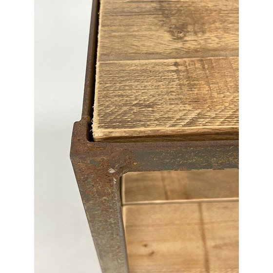 Image 1 of Vintage-Regal aus Metall und Holz, Tschechoslowakei