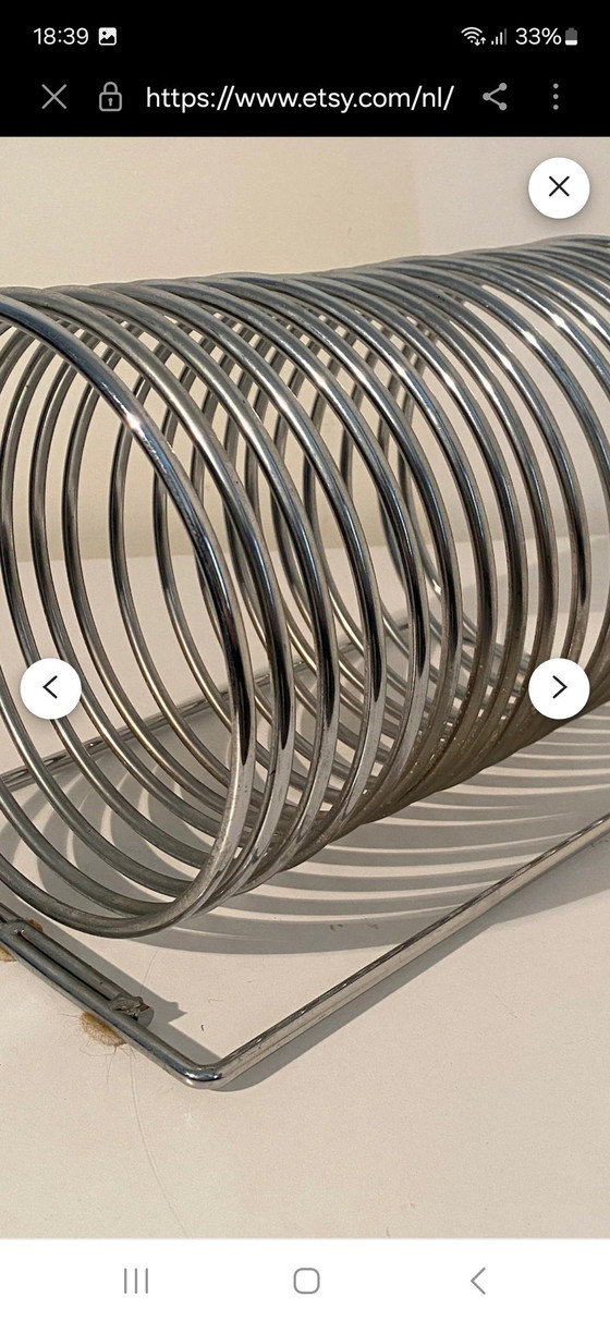 Image 1 of Chrom-Spiralmagazinständer 1990s