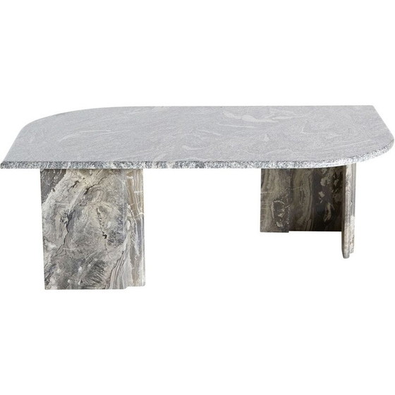 Image 1 of Vintage Granit Couchtisch mit abgerundeten Ecken, Italien 1970