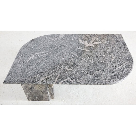 Image 1 of Vintage Granit Couchtisch mit abgerundeten Ecken, Italien 1970