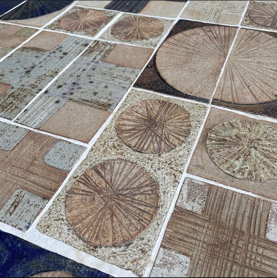 Image 1 of Ein niedriger Tisch aus Keramik von Tue Poulsen, Dänemark, 1960er Jahre