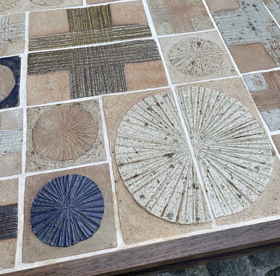 Image 1 of Ein niedriger Tisch aus Keramik von Tue Poulsen, Dänemark, 1960er Jahre