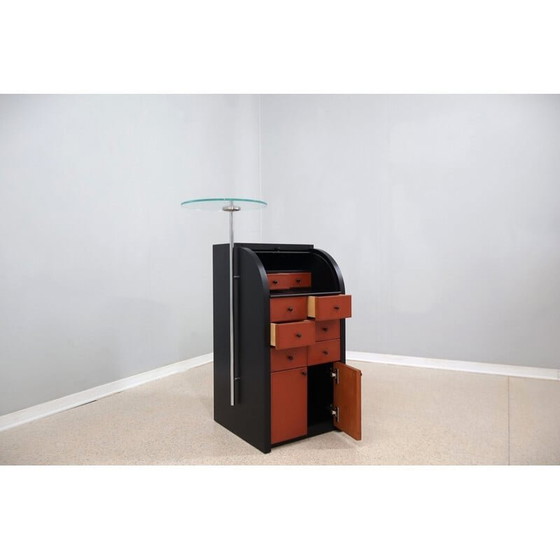 Image 1 of Vintage-Rollladenschrank von Giorgetti, 1980er Jahre