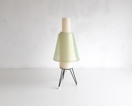 Seltene Vintage Rotaflex Tischlampe, 1950er Space Age Lampe in Pastellfarben