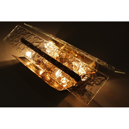 Wandleuchte aus Glas von J.T. Kalmar - 1970er