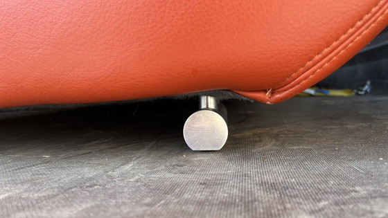 Image 1 of Koinor Design Sofa Pearl Leder Burgunder-Rot   3-Sitzer