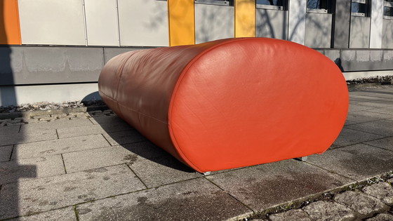 Image 1 of Koinor Design Sofa Pearl Leder Burgunder-Rot   3-Sitzer