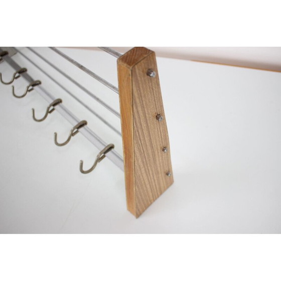 Image 1 of Vintage Metall Kleiderhaken, Tschechoslowakei 1960