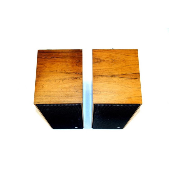 Image 1 of Paar Vintage-Lautsprecher aus Palisanderholz von Bang und Olufsen, Dänemark 1960