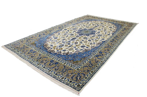 Original Isfahan Sehr Feiner Perserteppich Mit Seide Kette 433 X 252 Cm  