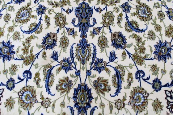 Image 1 of Original Isfahan Sehr Feiner Perserteppich Mit Seide Kette 433 X 252 Cm  