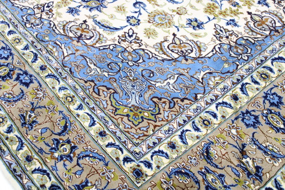 Image 1 of Original Isfahan Sehr Feiner Perserteppich Mit Seide Kette 433 X 252 Cm  