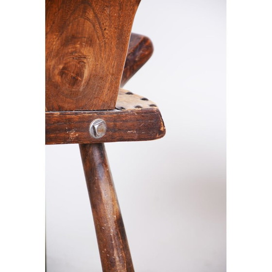 Image 1 of Paar Vintage Art Deco Sessel Krásná Jizba, Tschechoslowakei 1940er Jahre