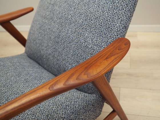 Image 1 of Teakholz-Sessel, Skandinavisches Design, 1960er Jahre, Designer: Alf Svensson, Manufaktur: Fritz Hansen