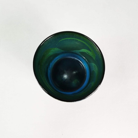 Image 1 of Behälter aus opalisierendem Glas, USA 1980