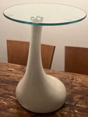 Design Beistelltisch Lackiert Weiß