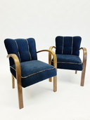 2x Art déco-Sessel von J. Halabala