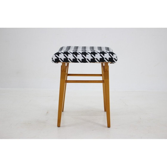 Image 1 of Vintage Holzhocker, Tschechoslowakei 1970er Jahre