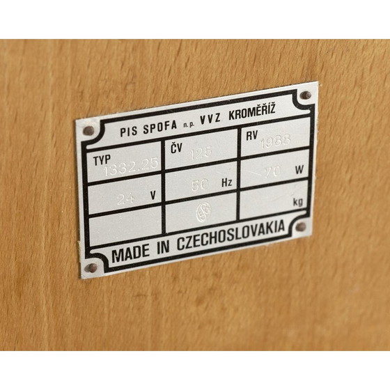 Image 1 of Beleuchtete alte Lichtdruckschrift von Dioptra Kromeriz, Tschechoslowakei 1980