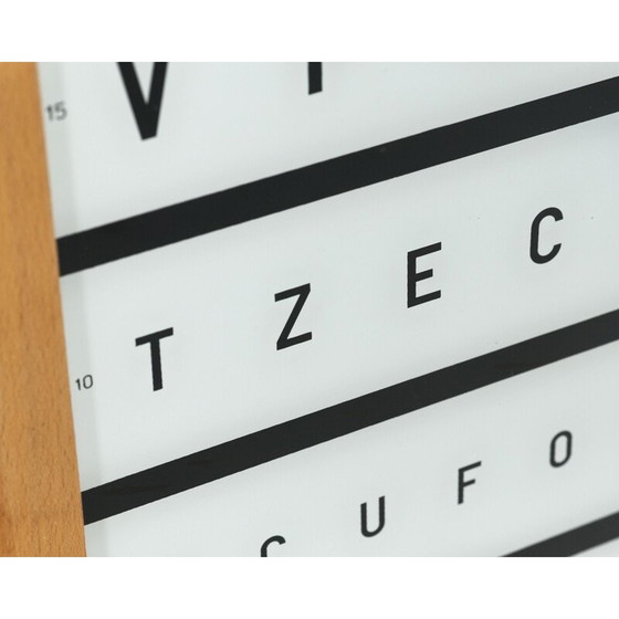 Image 1 of Beleuchtete alte Lichtdruckschrift von Dioptra Kromeriz, Tschechoslowakei 1980