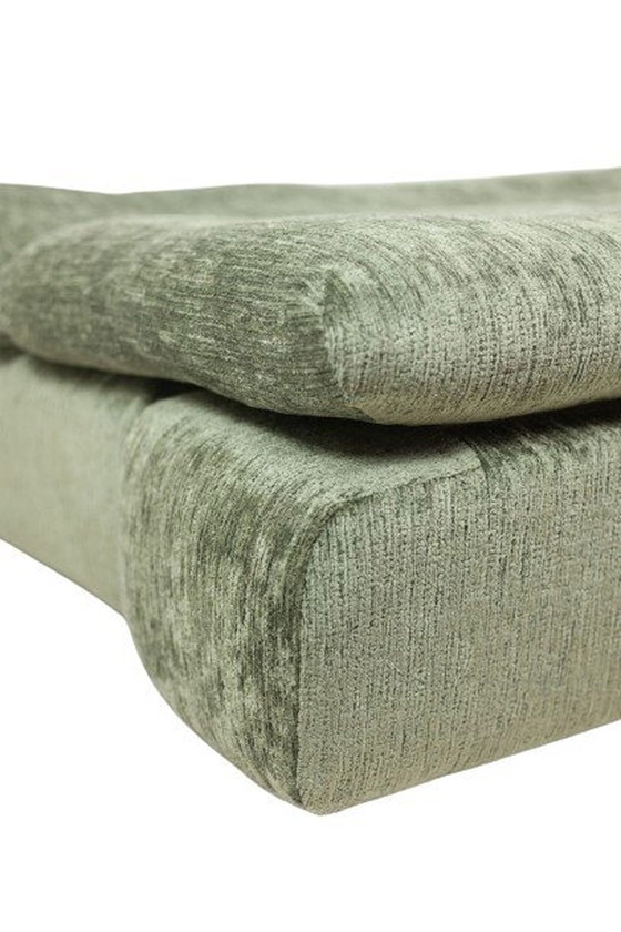 Image 1 of Airborne. Sofa-Bett aus grünem Samt. 1970S.