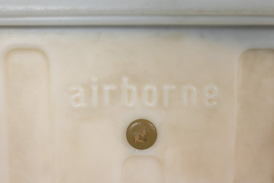 Image 1 of Airborne. Sofa-Bett aus grünem Samt. 1970S.