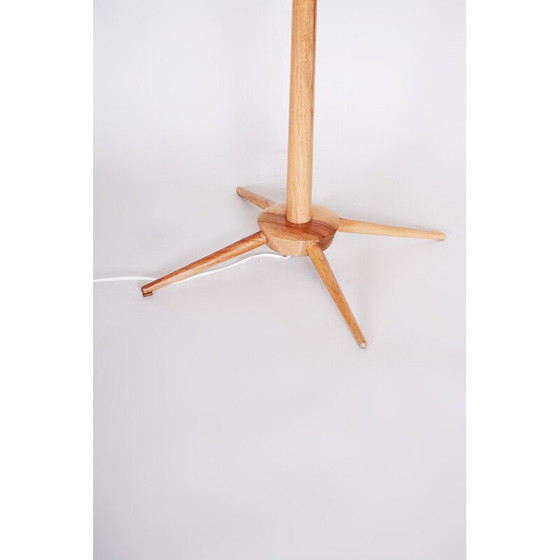 Image 1 of Vintage Eschenholz Stehlampe für Úluv, Tschechoslowakei 1960