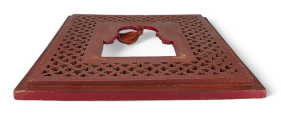 Image 1 of Jharokha Rajasthani Holz Vintage Wandrahmen Traditioneller Wanddekor Indien Asia