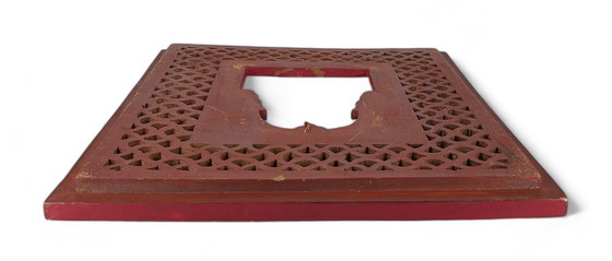 Image 1 of Jharokha Rajasthani Holz Vintage Wandrahmen Traditioneller Wanddekor Indien Asia