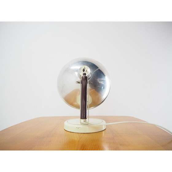 Image 1 of Industrielle Handlampe aus Chrom und Holz, Tschechoslowakei 1960