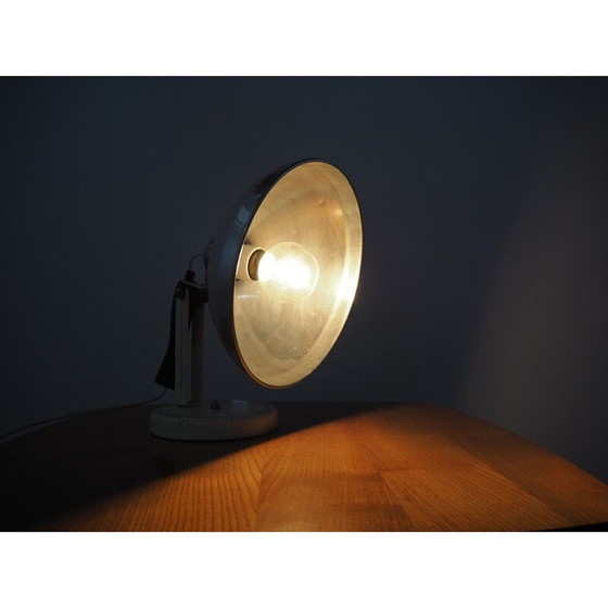 Image 1 of Industrielle Handlampe aus Chrom und Holz, Tschechoslowakei 1960