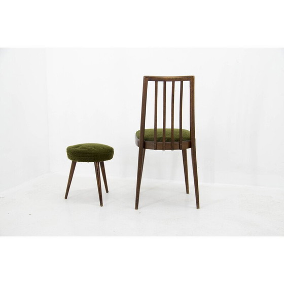 Image 1 of Set aus Stuhl und Hocker, Tschechoslowakei 1960er Jahre