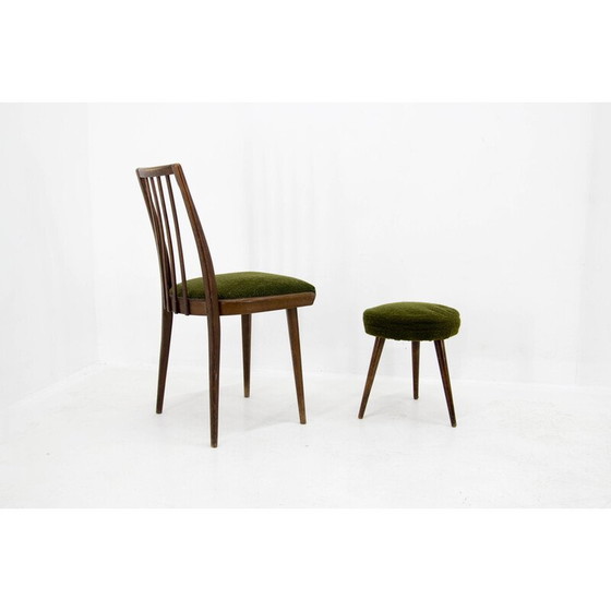 Image 1 of Set aus Stuhl und Hocker, Tschechoslowakei 1960er Jahre