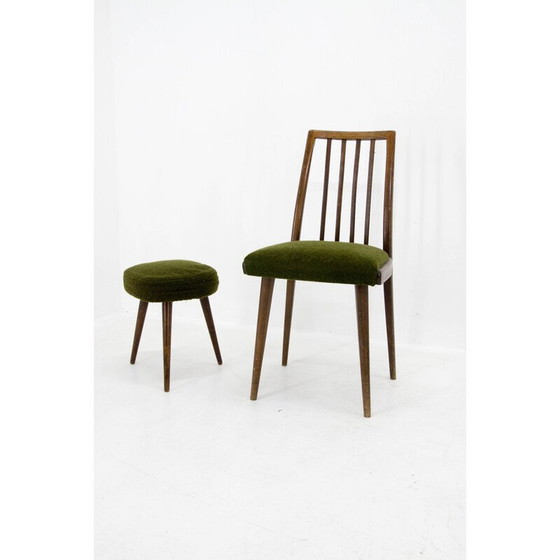Image 1 of Set aus Stuhl und Hocker, Tschechoslowakei 1960er Jahre