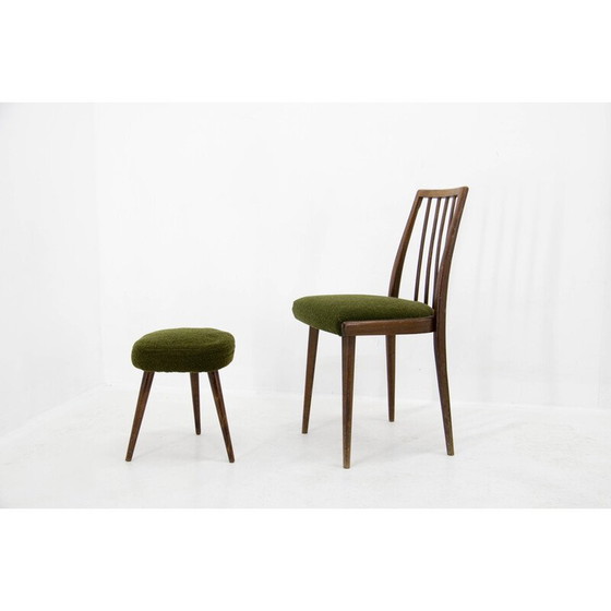 Image 1 of Set aus Stuhl und Hocker, Tschechoslowakei 1960er Jahre