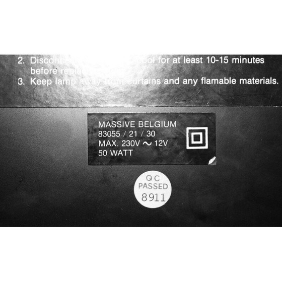 Image 1 of Vintage ZigZag Lampe von Shui L.D.Chan für Massive-Elite, Belgien 1984