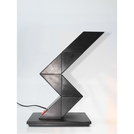 Vintage ZigZag Lampe von Shui L.D.Chan für Massive-Elite, Belgien 1984