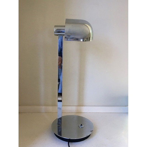 Vintage Schweizer Lampe in Chrom