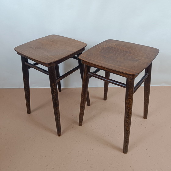 Image 1 of Vintage-Holzhocker