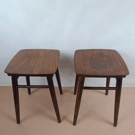 Image 1 of Vintage-Holzhocker