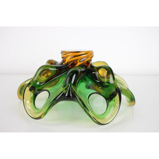 Image 1 of Schale aus Kunstglas von Josef Hospodka, Tschechoslowakei 1960er Jahre