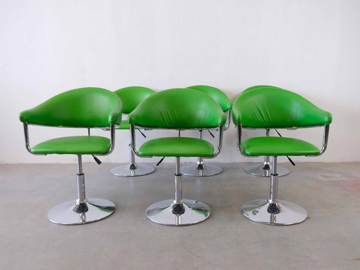 6x Space Age Chair - Green