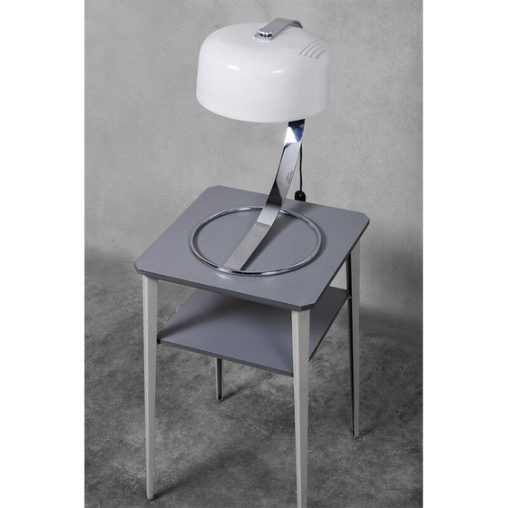 Image 1 of Vintage Tropic Schreibtischlampe aus Chromstahl und weißem Acryl für Raak, Niederlande 1970